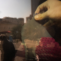 Inner walking, the city outside