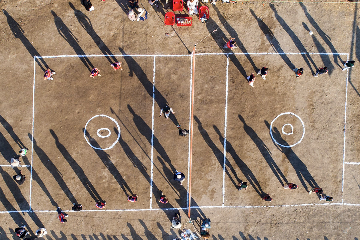The Final of Volley ball Match