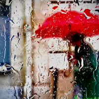 Le parapluie rouge