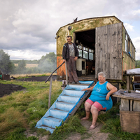 THE COAL MINER AND HIS WIFE.ROMANIA.2021