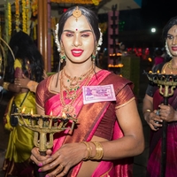 Kottankulangara Chamayavillaku Festival in Kerala, India