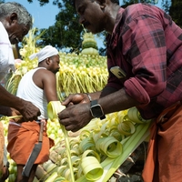 Kottankulangara Chamayavillaku Festival in Kerala, India
