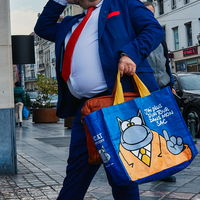 Happy man in Brussels