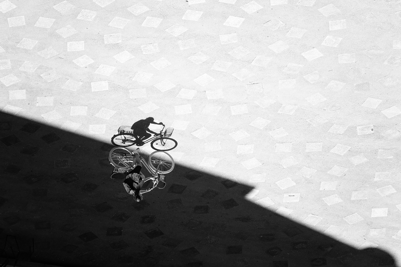 The edge of the shadow